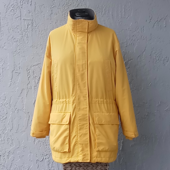 Lands End Lined All Weather Rain Coat/Jacket - Picture 3 of 14